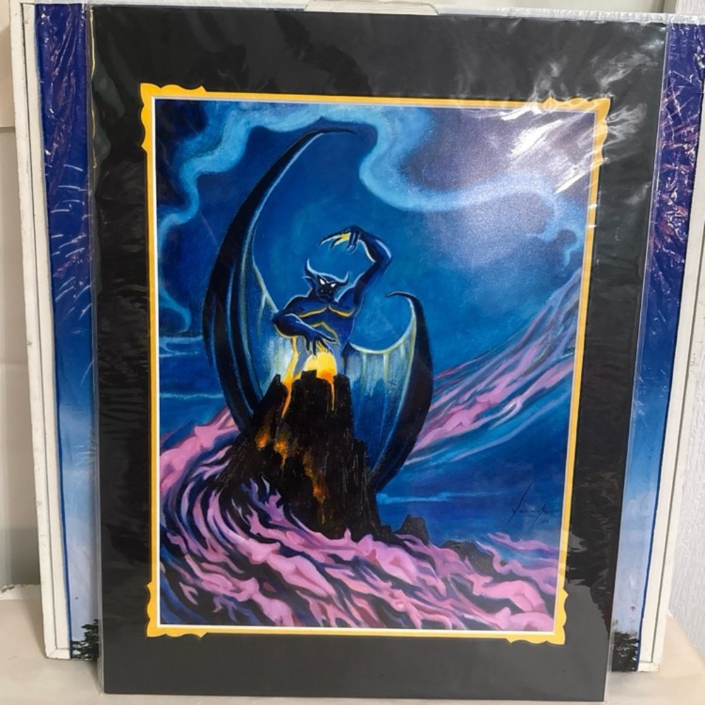 Disney parks Fantasia Chernabog by Joseph yakovetic 18” x 14” matted art print
